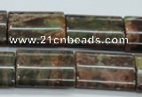 CUJ09 15.5 inches 18*25mm flat tube autumn jasper gemstone beads