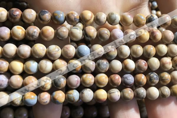 CVJ02 15.5 inches 6mm round venus jasper beads wholesale