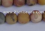 CVJ16 15.5 inches 14mm round matte venus jasper beads wholesale