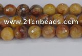 CVJ21 15.5 inches 4mm faceted round venus jasper beads wholesale