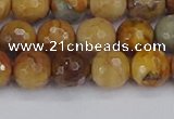 CVJ23 15.5 inches 8mm faceted round venus jasper beads wholesale