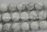 CWB203 15.5 inches 10mm round natural white howlite beads wholesale