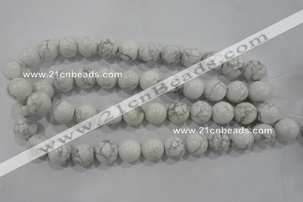 CWB208 15.5 inches 20mm round natural white howlite beads wholesale