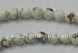 CWB310 15.5 inches 4mm round howlite turquoise beads wholesale