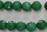 CWB403 15.5 inches 10mm faceted round howlite turquoise beads