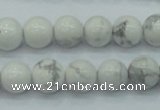 CWB51 15.5 inches 10mm round natural white howlite gemstone beads