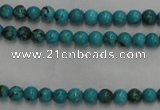 CWB551 15.5 inches 3mm round howlite turquoise beads wholesale