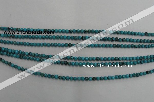 CWB551 15.5 inches 3mm round howlite turquoise beads wholesale