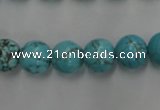 CWB557 15.5 inches 10mm round howlite turquoise beads wholesale