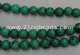 CWB565 15.5 inches 6mm round howlite turquoise beads wholesale