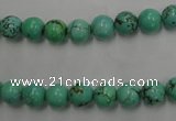 CWB566 15.5 inches 7mm round howlite turquoise beads wholesale