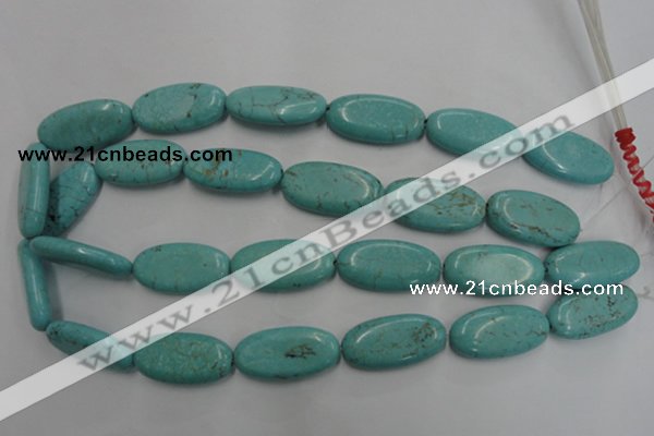 CWB737 15.5 inches 15*30mm oval howlite turquoise beads wholesale