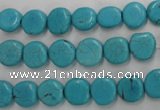 CWB750 15.5 inches 9mm freeform howlite turquoise beads wholesale