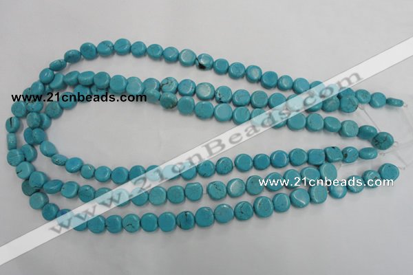 CWB750 15.5 inches 9mm freeform howlite turquoise beads wholesale