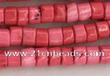 CWB823 15.5 inches 2*4mm tyre howlite turquoise beads wholesale