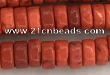 CWB839 15.5 inches 3*6mm tyre howlite turquoise beads wholesale