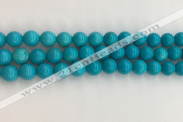 CWB853 15.5 inches 10mm round howlite turquoise beads wholesale