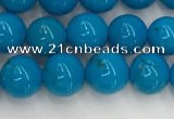 CWB858 15.5 inches 6mm round howlite turquoise beads wholesale