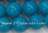 CWB859 15.5 inches 8mm round howlite turquoise beads wholesale