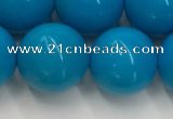 CWB861 15.5 inches 12mm round howlite turquoise beads wholesale