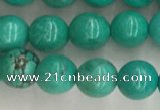 CWB864 15.5 inches 6mm round howlite turquoise beads wholesale