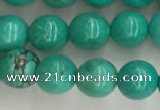 CWB864 15.5 inches 6mm round howlite turquoise beads wholesale