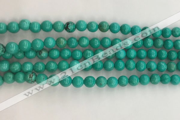 CWB864 15.5 inches 6mm round howlite turquoise beads wholesale