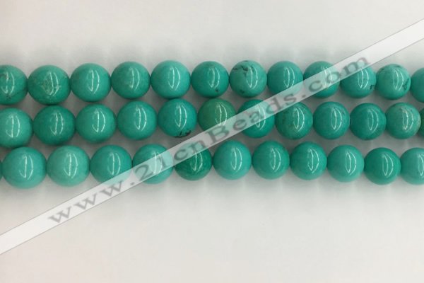 CWB866 15.5 inches 10mm round howlite turquoise beads wholesale