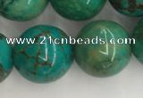 CWB873 15.5 inches 12mm round howlite turquoise beads wholesale