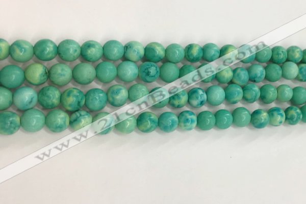 CWB876 15.5 inches 6mm round howlite turquoise beads wholesale