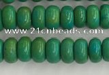 CWB898 15.5 inches 2*4mm rondelle howlite turquoise beads