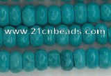 CWB901 15.5 inches 2*4mm faceted rondelle howlite turquoise beads