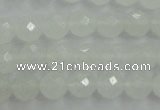 CWH04 15.5 inches 10mm faceted round white jade beads wholesale