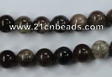 CWJ202 15.5 inches 8mm round wood jasper gemstone beads wholesale