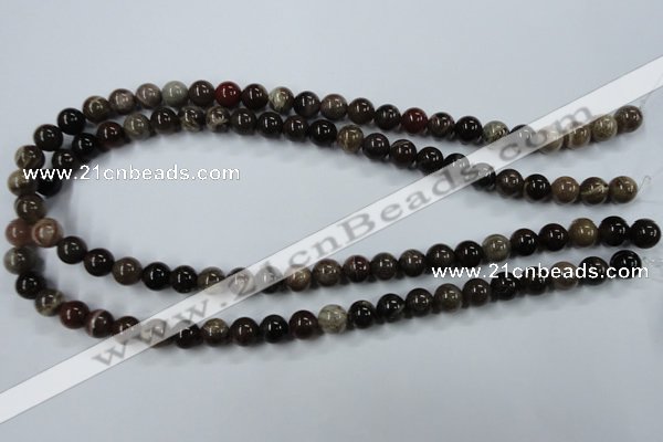 CWJ202 15.5 inches 8mm round wood jasper gemstone beads wholesale