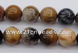 CWJ265 15.5 inches 14mm round wood jasper gemstone beads wholesale