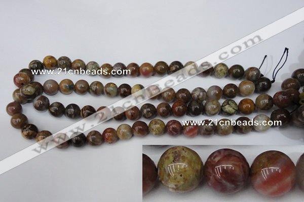 CWJ272 15.5 inches 8mm round wood jasper gemstone beads wholesale