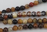 CWJ280 15.5 inches 5mm round wood jasper gemstone beads wholesale