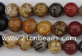 CWJ282 15.5 inches 9mm round wood jasper gemstone beads wholesale