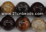 CWJ286 15.5 inches 18mm round wood jasper gemstone beads wholesale