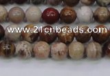 CWJ401 15.5 inches 6mm round wood jasper gemstone beads wholesale