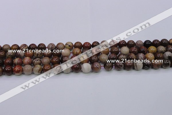 CWJ403 15.5 inches 10mm round wood jasper gemstone beads wholesale