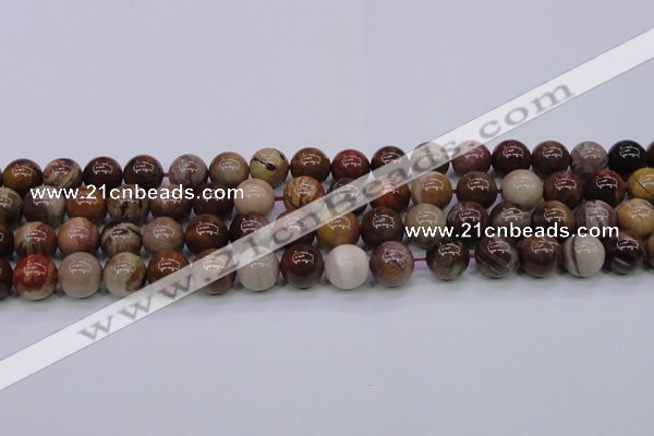 CWJ405 15.5 inches 14mm round wood jasper gemstone beads wholesale