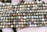 CWJ450 15.5 inches 4mm faceted round wood jasper beads wholesale