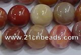 CWJ464 15.5 inches 12mm round rainbow wood jasper beads