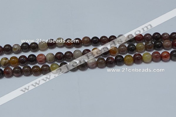 CWJ502 15.5 inches 8mm round Xinjiang wood jasper beads wholesale