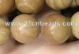 CWJ514 15.5 inches 12mm round wooden jasper beads wholesale