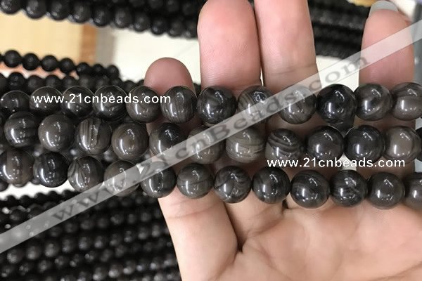 CWJ553 15.5 inches 10mm round coffee wood jasper beads wholesale