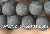 CWJ558 15.5 inches 8mm round matte coffee wood jasper beads wholesale