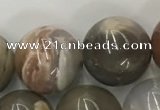 CWJ579 15.5 inches 14mm round wood jasper beads wholesale